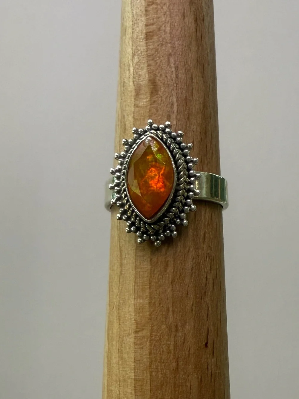 925 Vintage Opal Marquise Ring